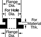 Image of Attribute. Front orientation. Contains Annotated. Grommets, Style 5.